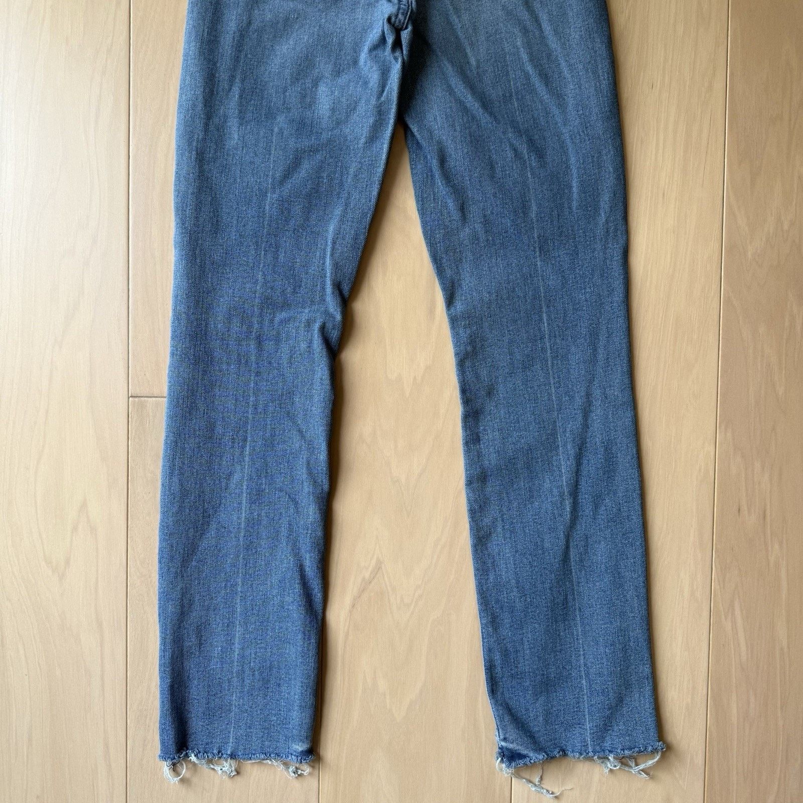 MOTHER Mother Mid Rise Dazzler Jeans W 24 Blue Ankle Fray Glam Size 24" / US 00 / IT 34 - 8 Thumbnail