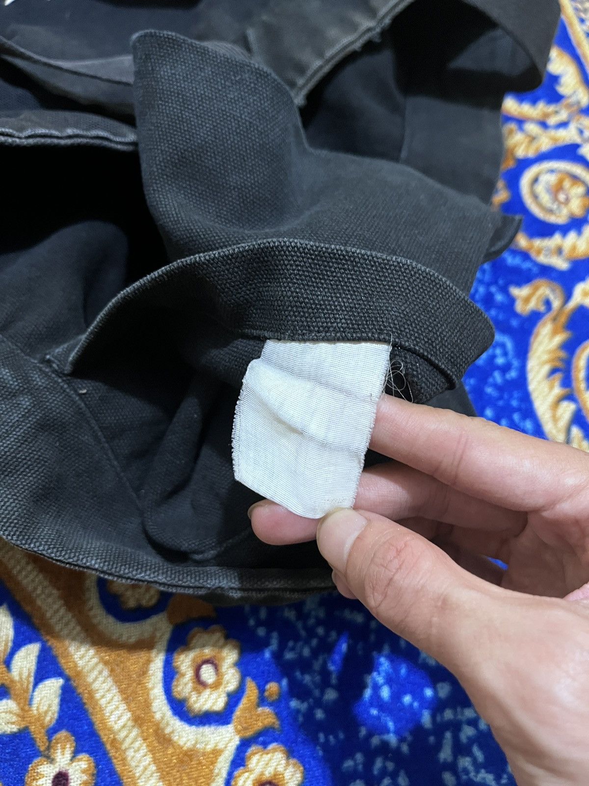Yohji Yamamoto Black Yohji Yamamoto pour homme signatur tote bag Size ONE SIZE - 9 Thumbnail
