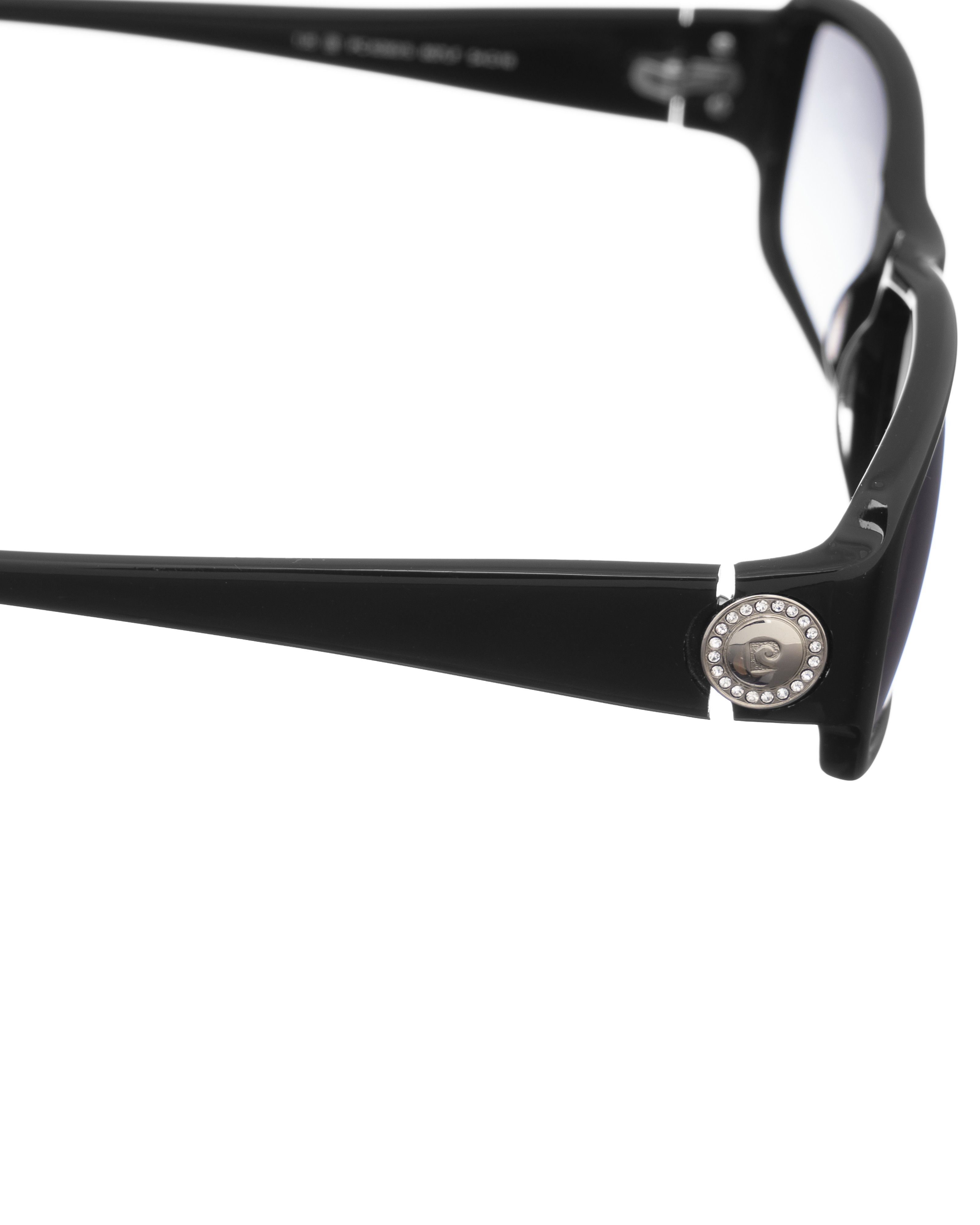 Pierre Cardin Pierre Cardin 00s Rectangle Black With Gems Sunglasses Size ONE SIZE - 2 Thumbnail