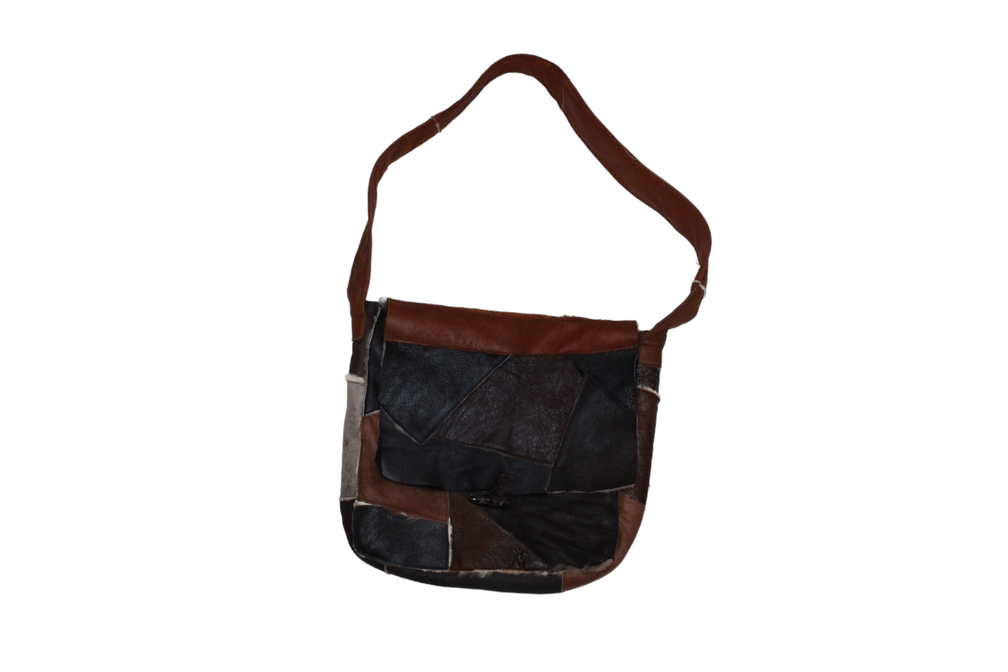 Beauty Beast VTG 🔥 H.F. Greenfield & Sons London shearling patchwork bag Size ONE SIZE - 6 Thumbnail