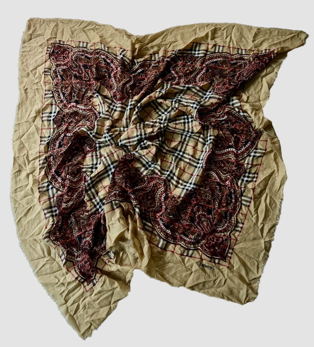 Burberry wool scarf 100”