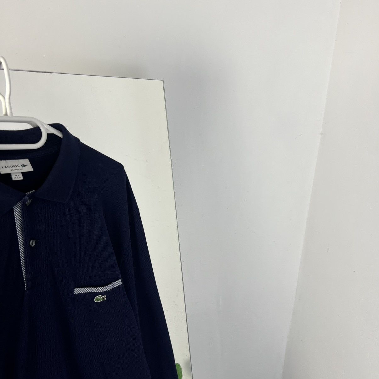 Lacoste Vintage Lacoste Pocket Logo Rugby Long Sleeve Size US XXL / EU 58 / 5 - 2 Thumbnail