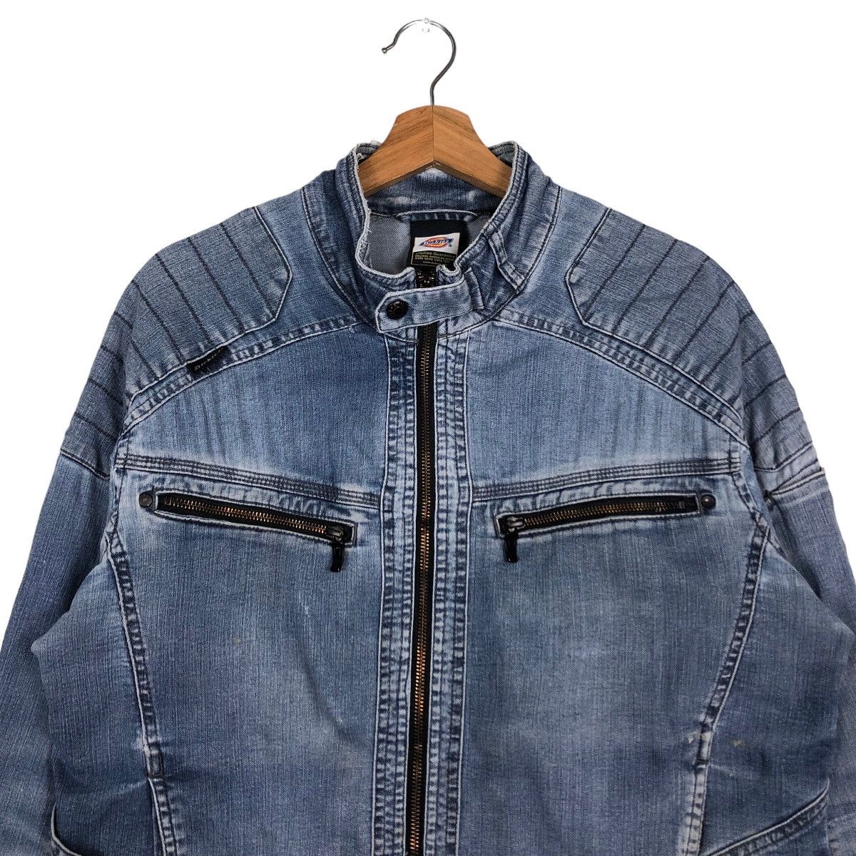 Japanese Brand 🔥Vintage Chore Denim Work Jacket Dickies Size US L / EU 52-54 / 3 - 3 Thumbnail