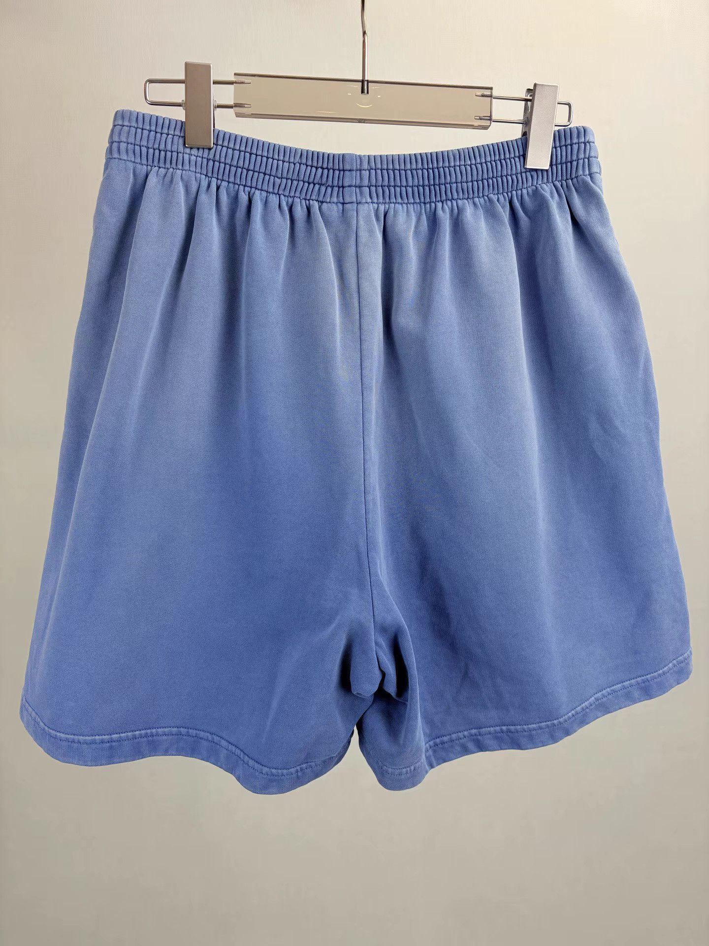 Balenciaga BALENCIAGA Haze Blue Washed Distressed Shorts Size US 31 - 2 Thumbnail
