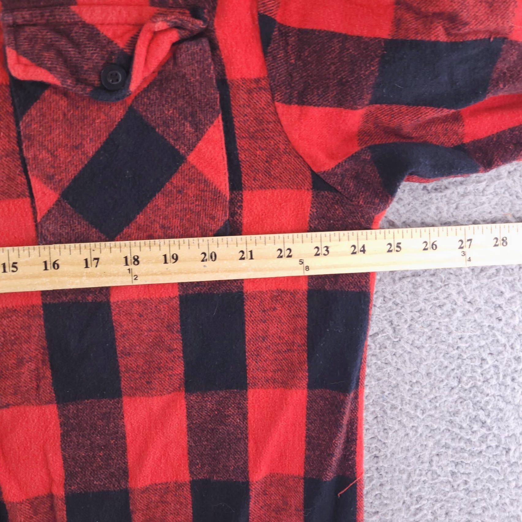 Vintage Trail Crest Shirt Mens XL Red 100% Cotton Long Sleeve Plaid Flannel Button-Up Size US XL / EU 56 / 4 - 4 Thumbnail