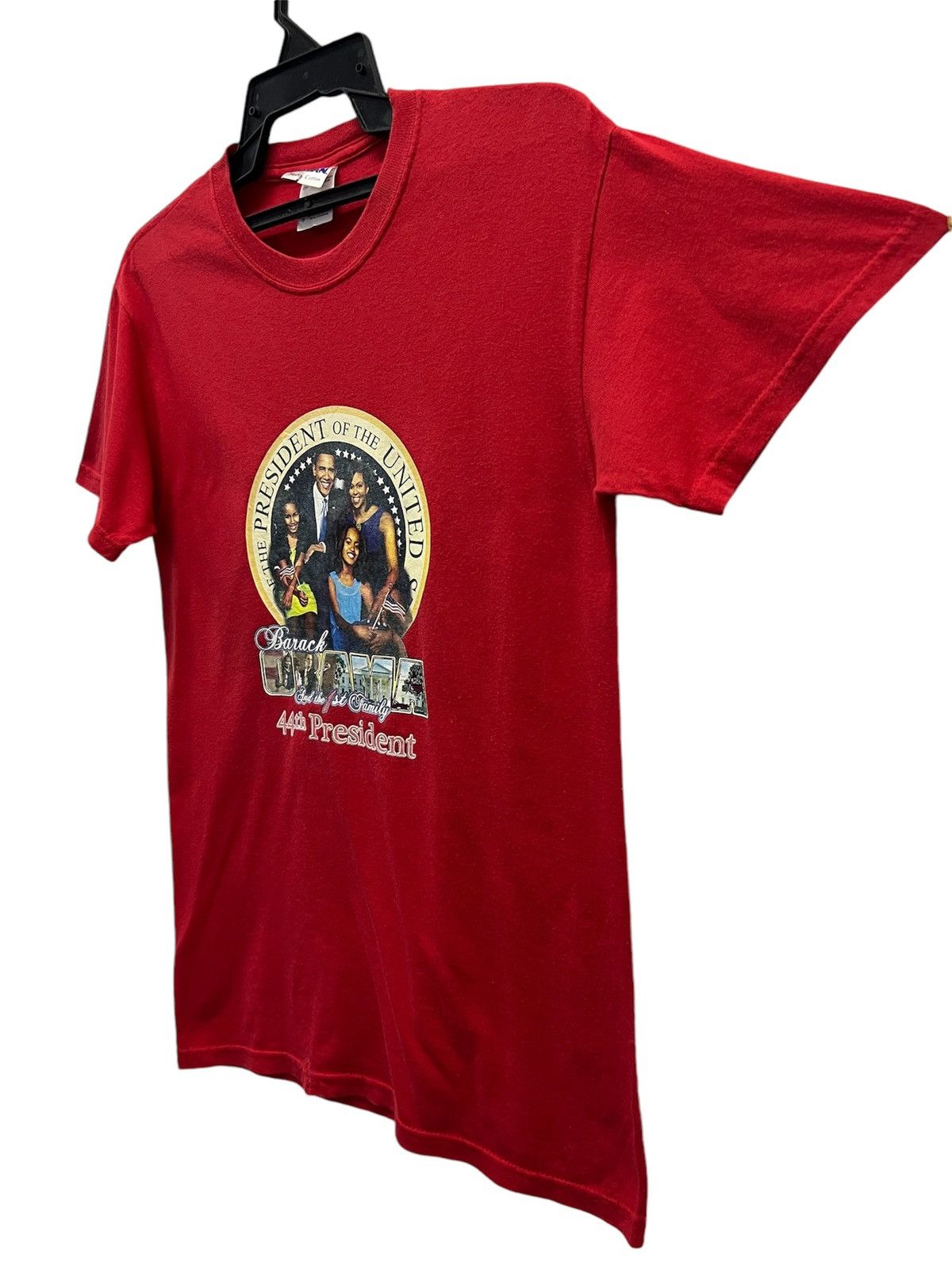Gildan × Vintage VINTAGE BARACK OBAMA AND THE 1st FAMILY 44th PRESIDENT SHIRT Size US S / EU 44-46 / 1 - 3 Thumbnail