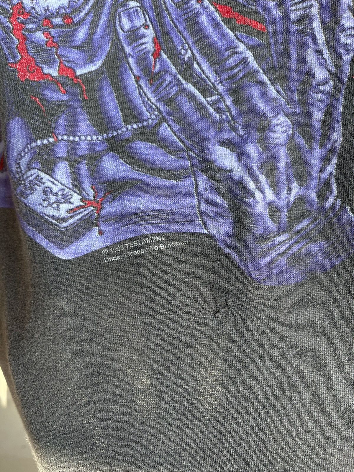 Band Tees × Vintage Vintage Testament 1993s T-Shirt Size US XL / EU 56 / 4 - 5 Thumbnail