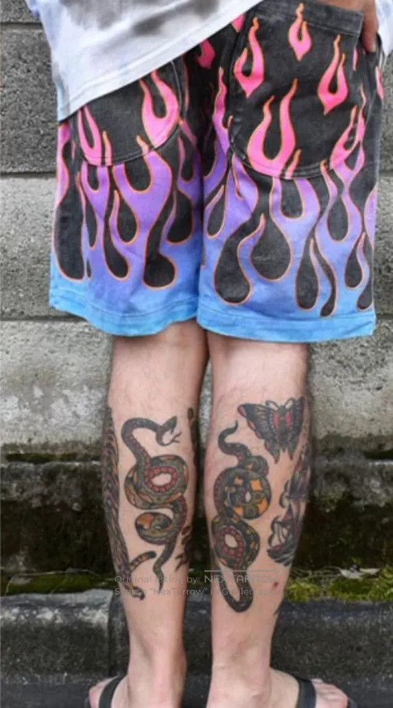 G2000 Flames Printed Easy Short Pants. Size US 30 / EU 46 - 1 Thumbnail