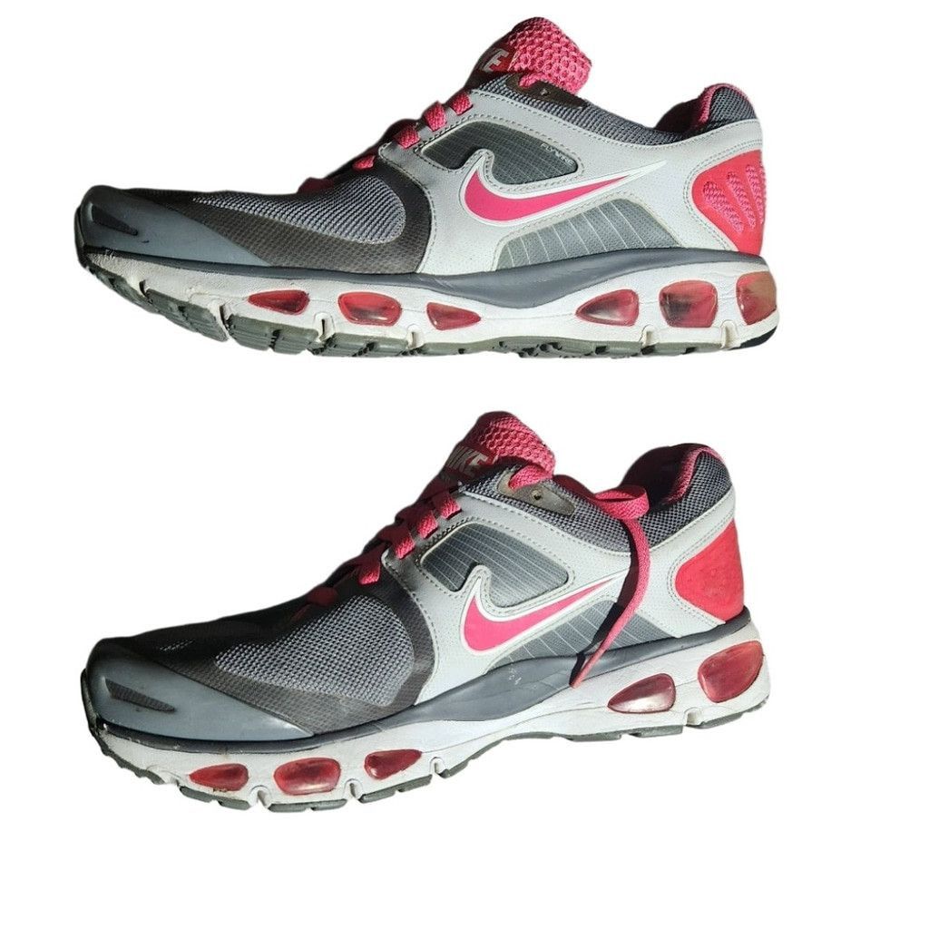 Nike Nike Womens Gray Pink Mesh Flywire Sneakers Size US 10 Size US 10 / IT 40 - 8 Thumbnail