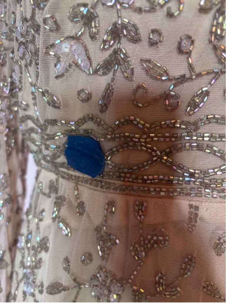 Mac Duggal Women's Mac Duggal Beige Beaded Dress Size 6 Size M / US 6-8 / IT 42-44 - 6 Thumbnail