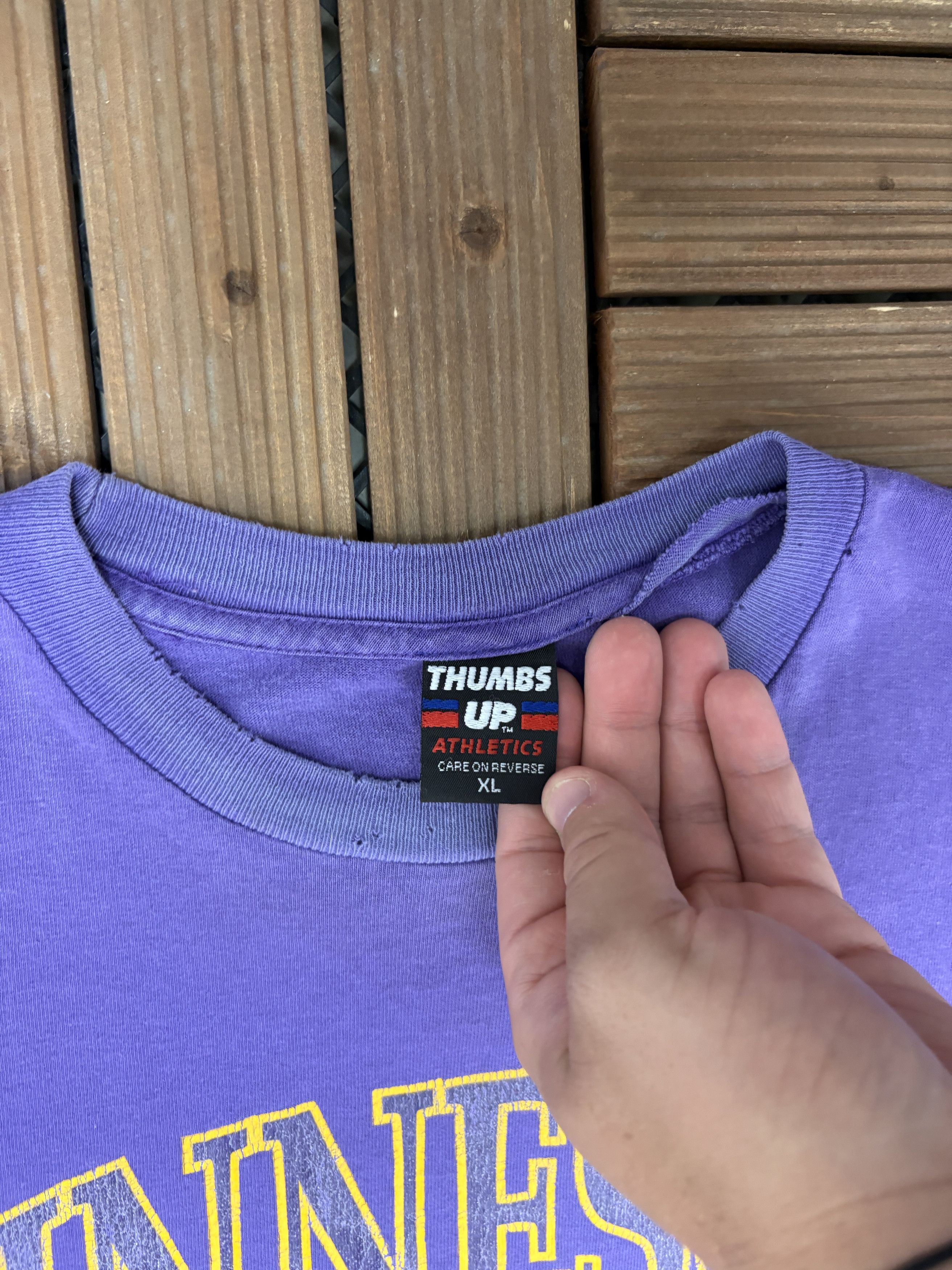 Vintage Minnesota Vikings Purple Pride Vintage Purple T-Shirt Tee Size US XL / EU 56 / 4 - 6 Thumbnail