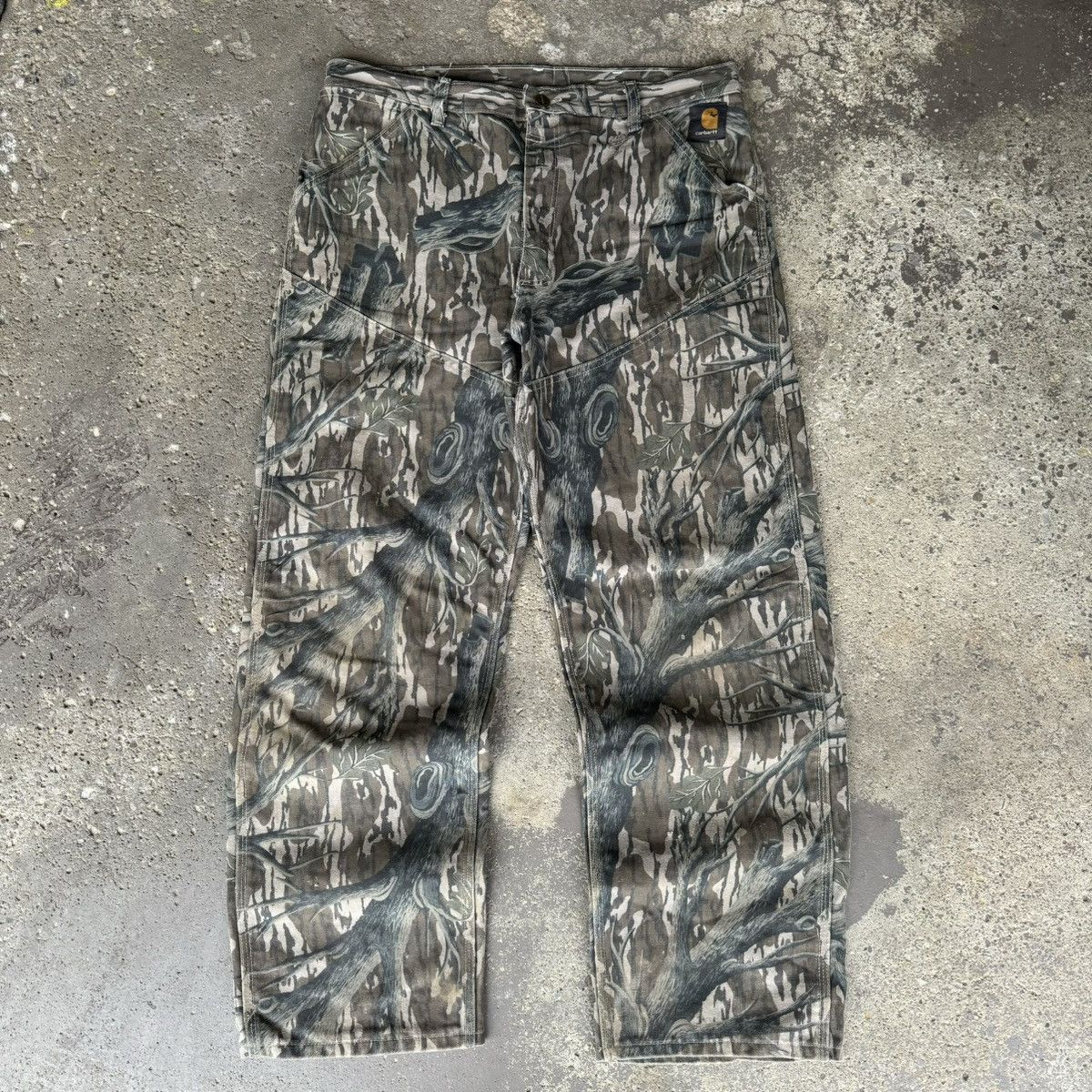 RARE VINTAGE 1980s CARHARTT MOSSY OAKS TREE CAMO PANTS