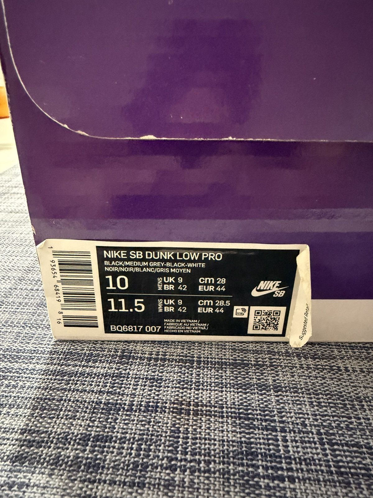 Nike Nike SB dunk low Shadow sz 10M Size US 10 / EU 43 - 4 Thumbnail