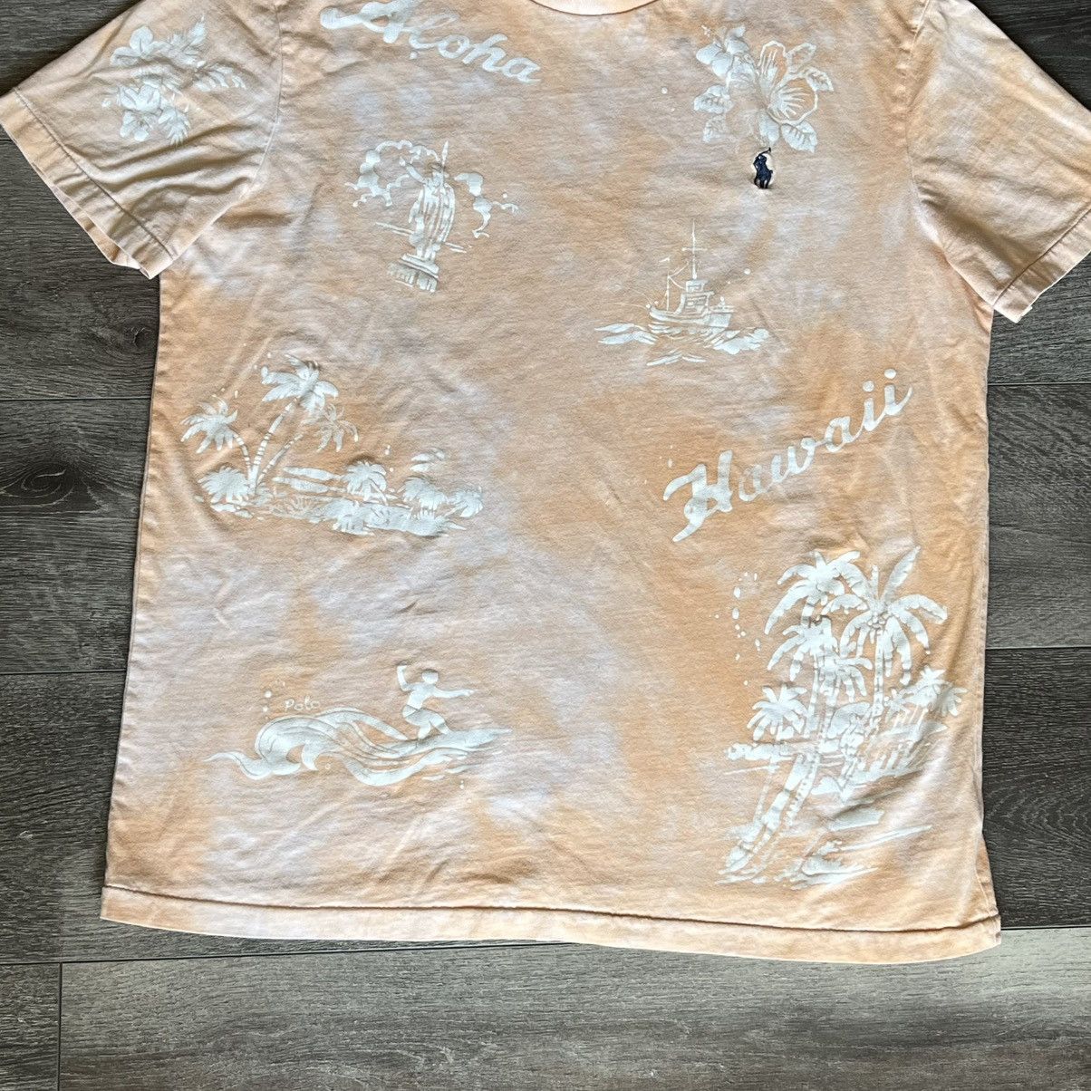 Polo Ralph Lauren Polo Ralph Lauren Hawaiian Aloha Floral Small Logo Tee Shirt Size US M / EU 48-50 / 2 - 4 Thumbnail