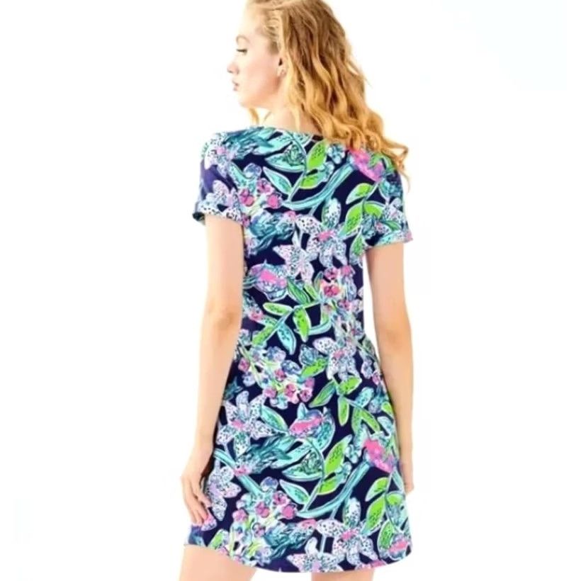 Lilly Pulitzer Lilly Pulitzer Sway Tammy Dress - XS Navy Blue Size XS / US 0-2 / IT 36-38 - 2 Thumbnail