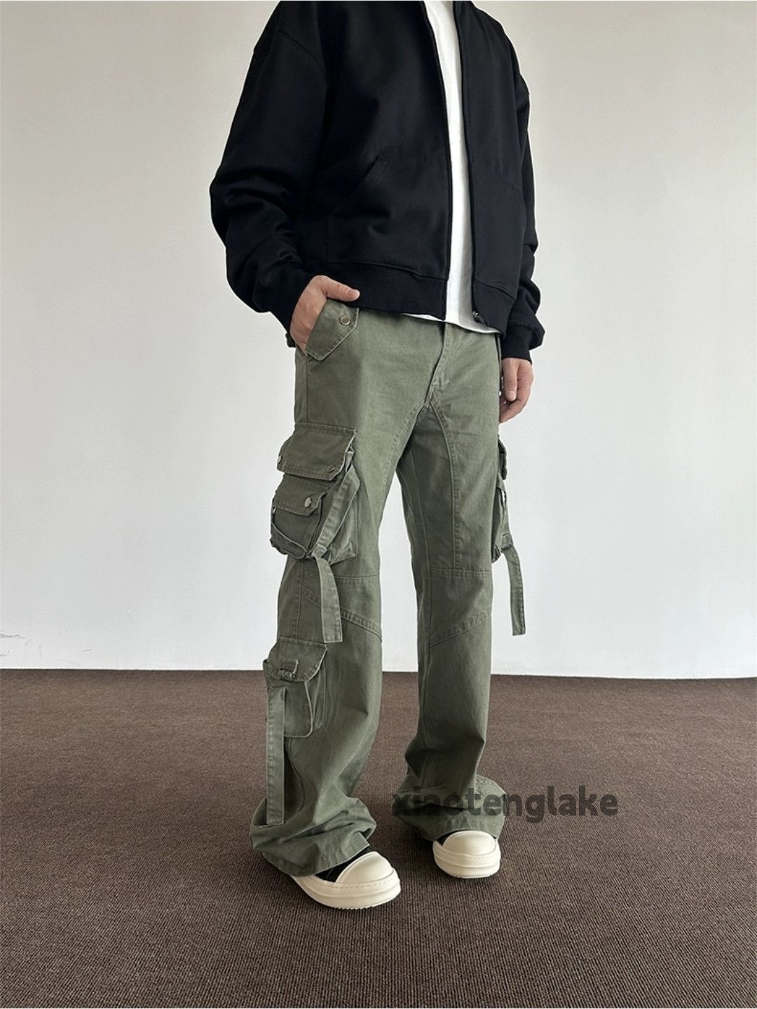 Designer × Japanese Brand × Vintage washed faded utility punk grunge bootcut cargo pants Size US 30 / EU 46 - 7 Thumbnail