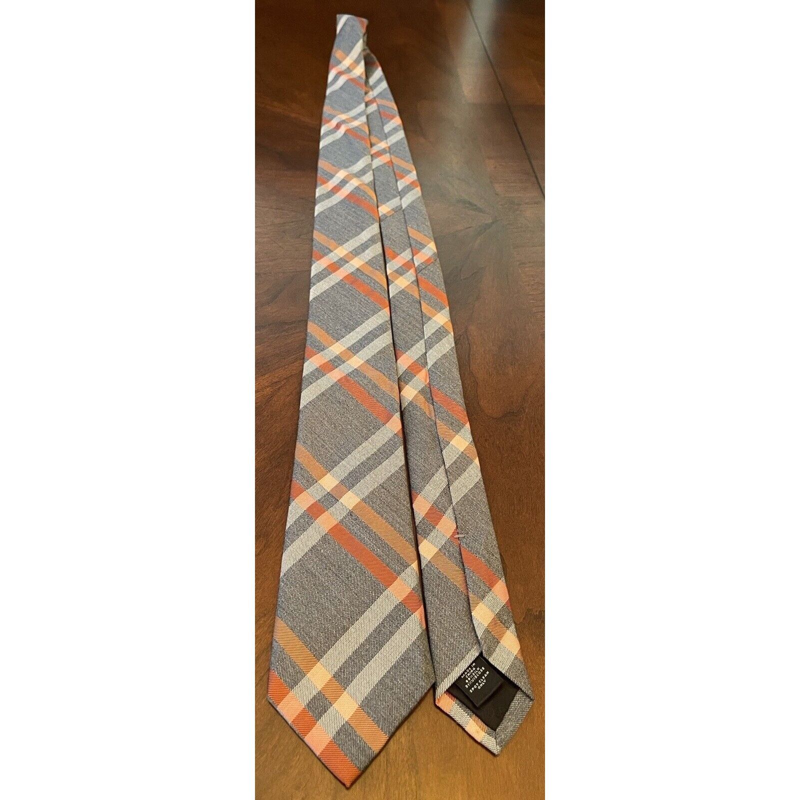 Express Express Gray Orange 69% Silk 31% Viscose Made In China Size ONE SIZE - 3 Thumbnail