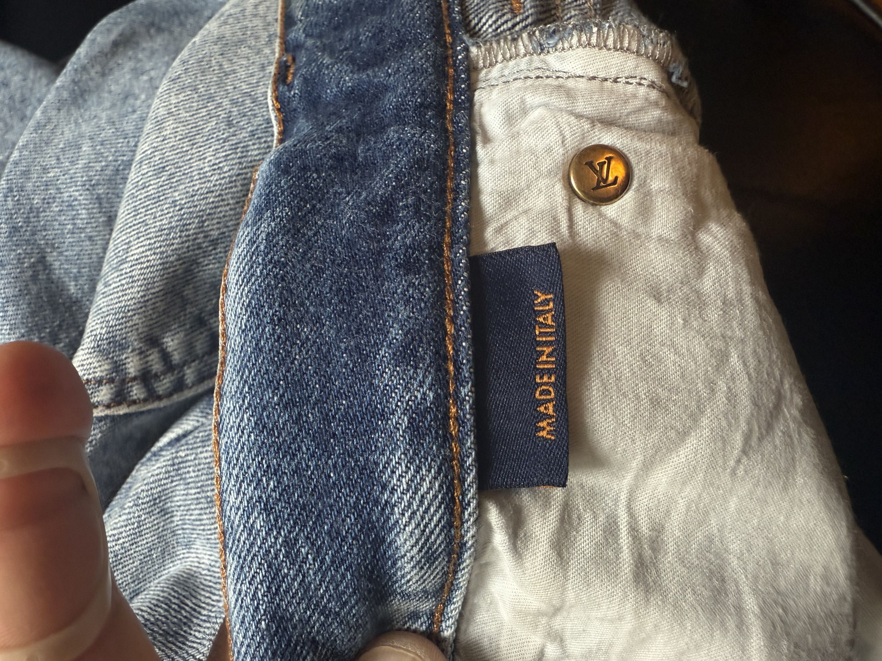 Louis Vuitton Washed Regular Jeans - Indigo Size US 38 / EU 54 - 8 Thumbnail