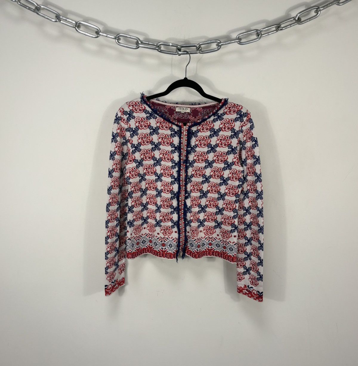 Other IVKO Women’s Multicolor Floral Jacquard Cardigan Sweater Size XS / US 0-2 / IT 36-38 - 1 Thumbnail