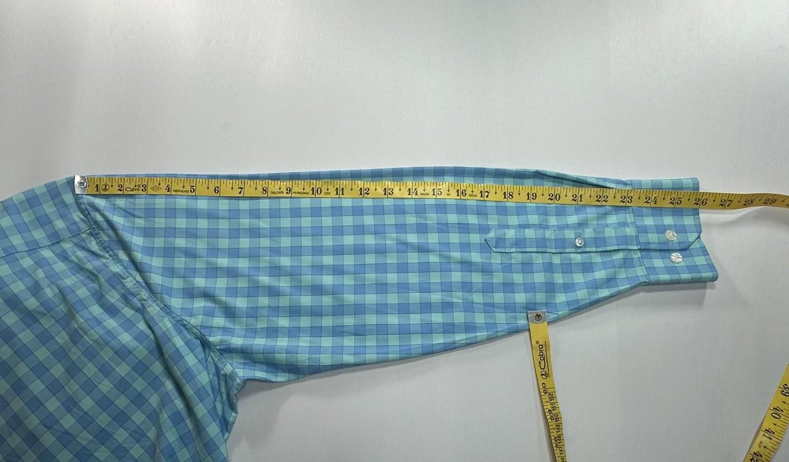 Bonobos Bonobos Standard Fit Nylon/Spandex Button Up Blue Mens XL Size US XL / EU 56 / 4 - 5 Thumbnail