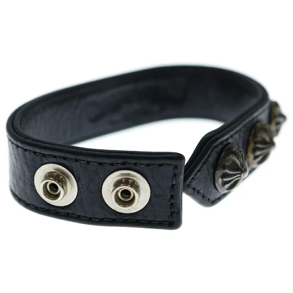 Chrome Hearts CHROME HEARTS 3 BUTTON 2 SNAP LEATHER BRACELET Size ONE SIZE - 7 Thumbnail