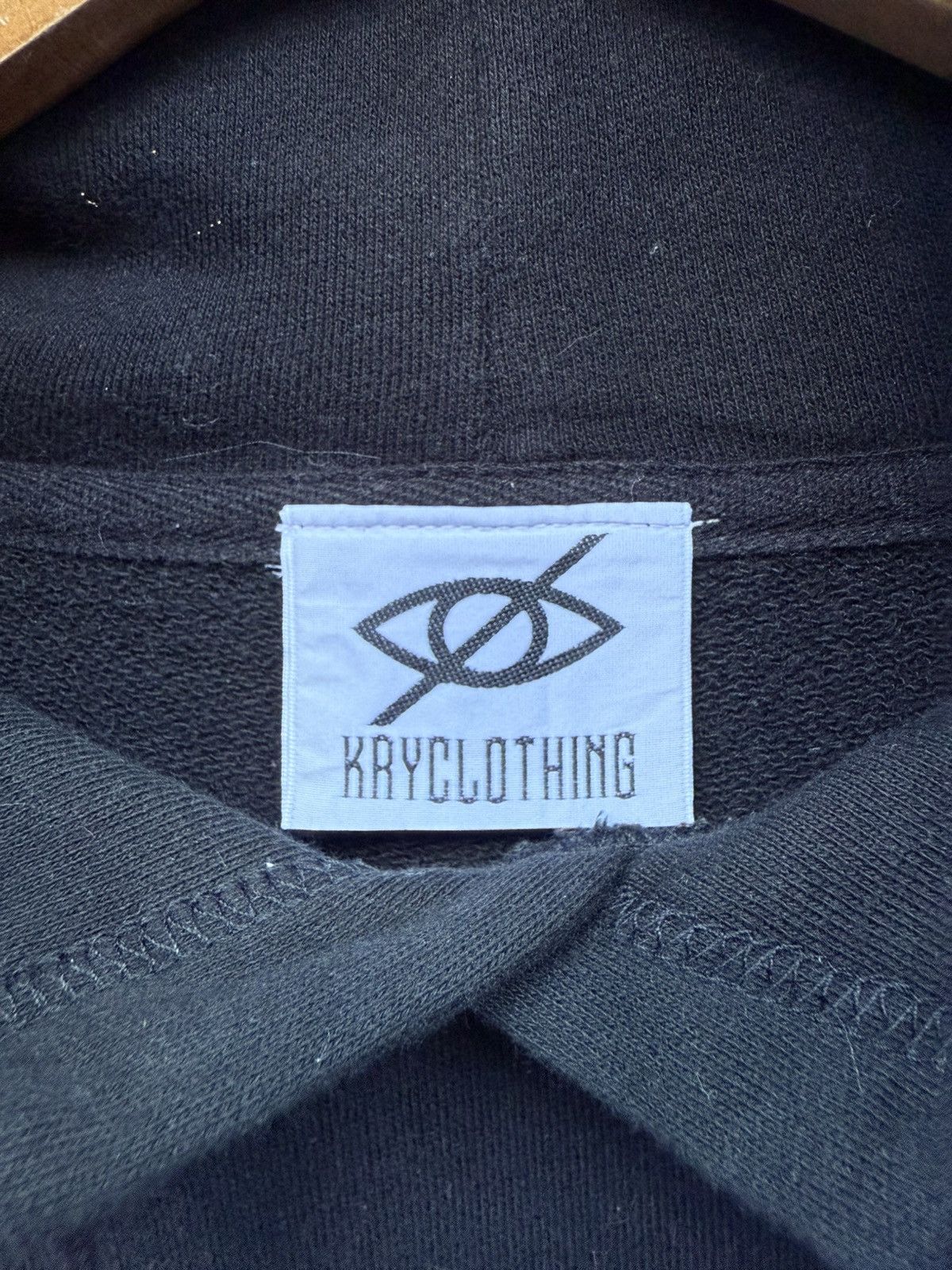 Japanese Brand 2000s KRY CLOTHING Crew Distressed 6cuts Sleeve Hoodie Size US XL / EU 56 / 4 - 4 Thumbnail