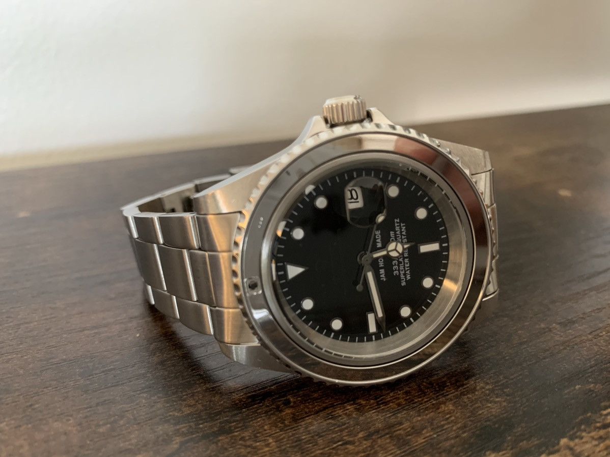 Jam Home Made × Number (N)ine JAM HOME MADE “DIAMOND WATCH” SUBMARINER WATCH W REAL STONE Size ONE SIZE - 3 Thumbnail