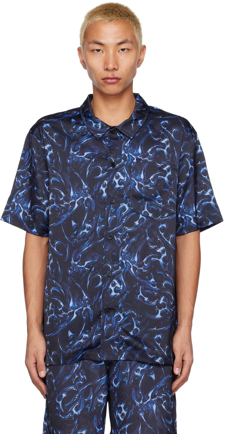 Acne Studios NWT 50/L - Chrome Tribal Printed Summer Shirt Size US L / EU 52-54 / 3 - 1 Thumbnail