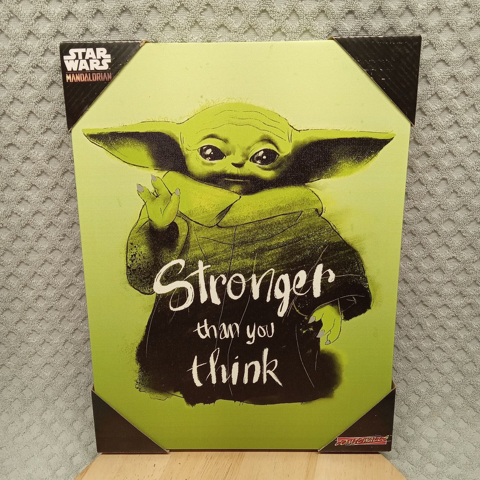 Star Wars Star Wars The Mandalorian Baby Yoda Canvas Wall Art Grogu Size ONE SIZE - 1 Thumbnail