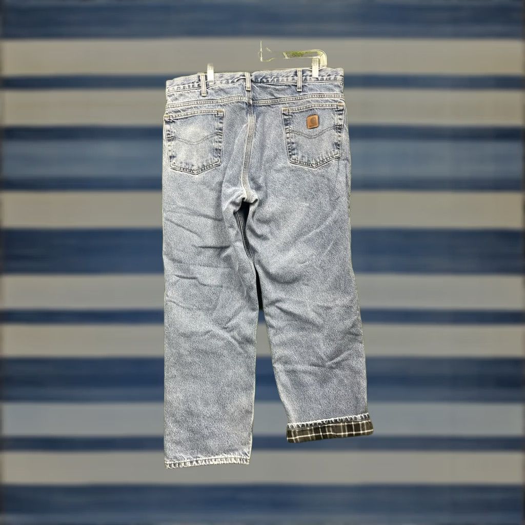 Carhartt Carhartt Jeans Mens 36x30 Blue Denim Relaxed Straight Lined Workwear Size US 36 / EU 52 - 1 Thumbnail