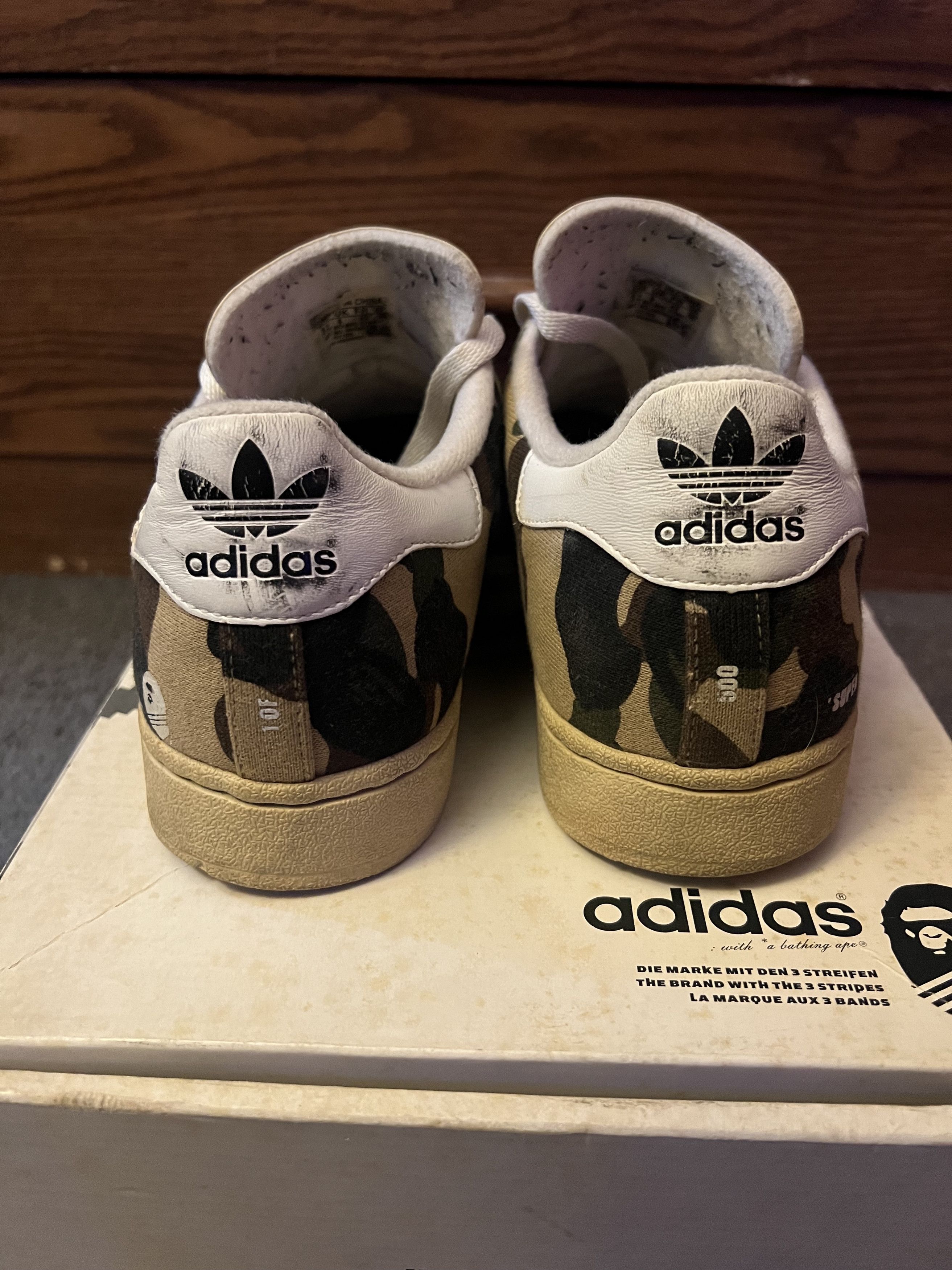 Adidas Adidas x Bape Super Ape Skate Size US 8.5 / EU 41-42 - 4 Thumbnail