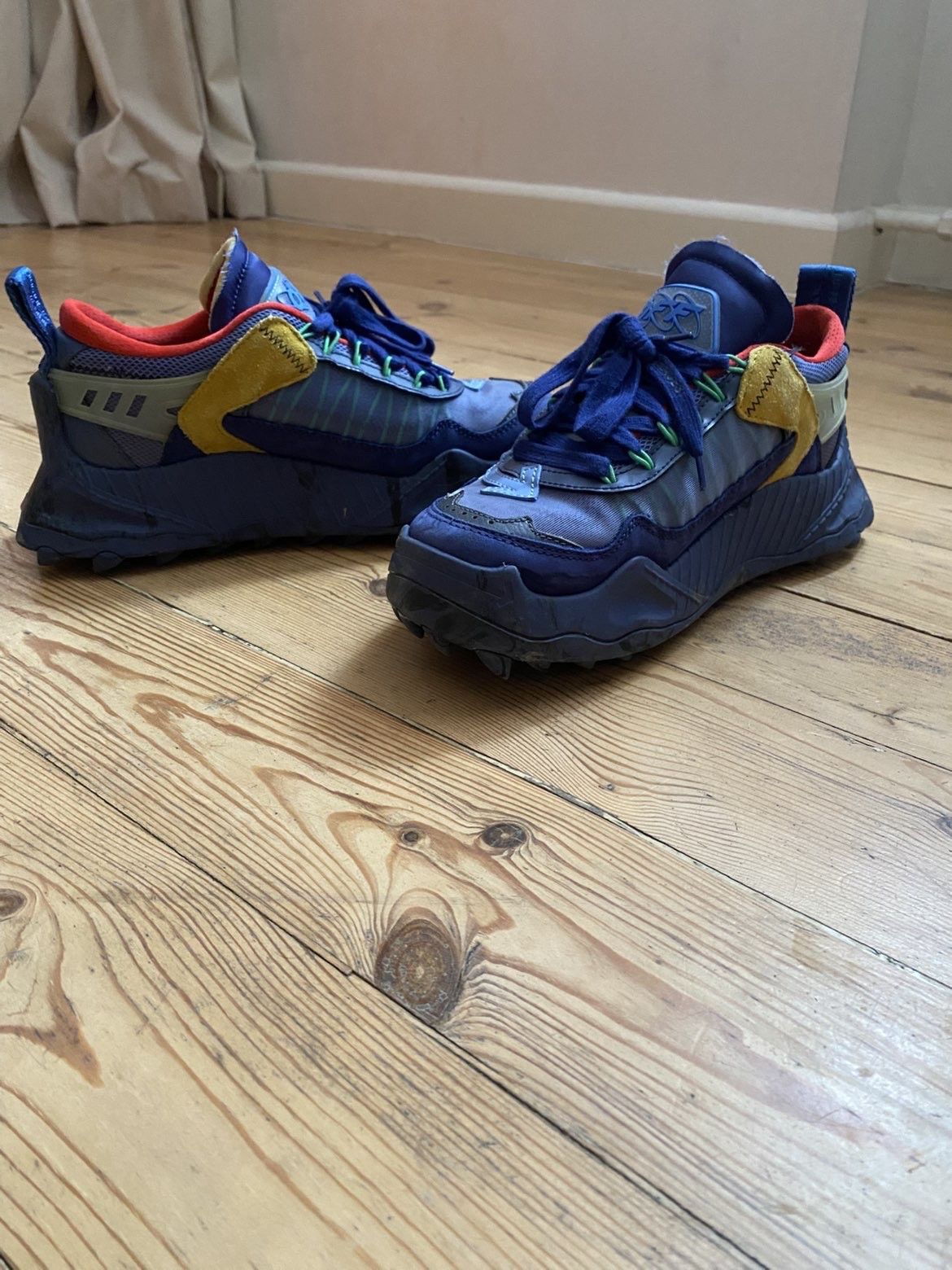 Off-White Off-White ODSY-1000 'Blue Fluo Yellow' Size US 6.5 / EU 39-40 - 6 Thumbnail