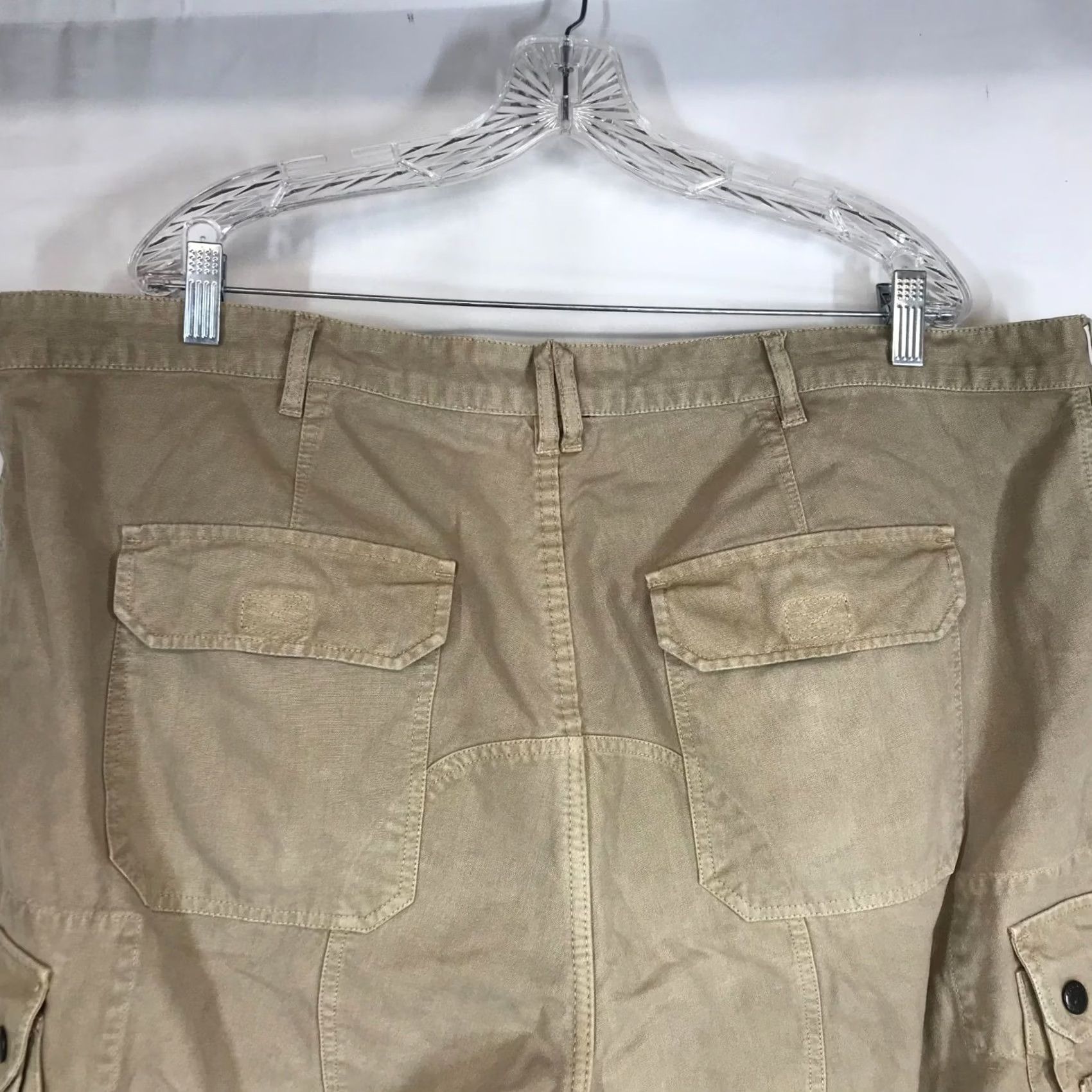 Vintage KAKADU MEN'S 42 BEIGE CARGO SHORTS Cargo Beige Mens 42 Casual Cotton Front Flat Regular Brand KAKADU Size US 42 / EU 58 - 6 Thumbnail