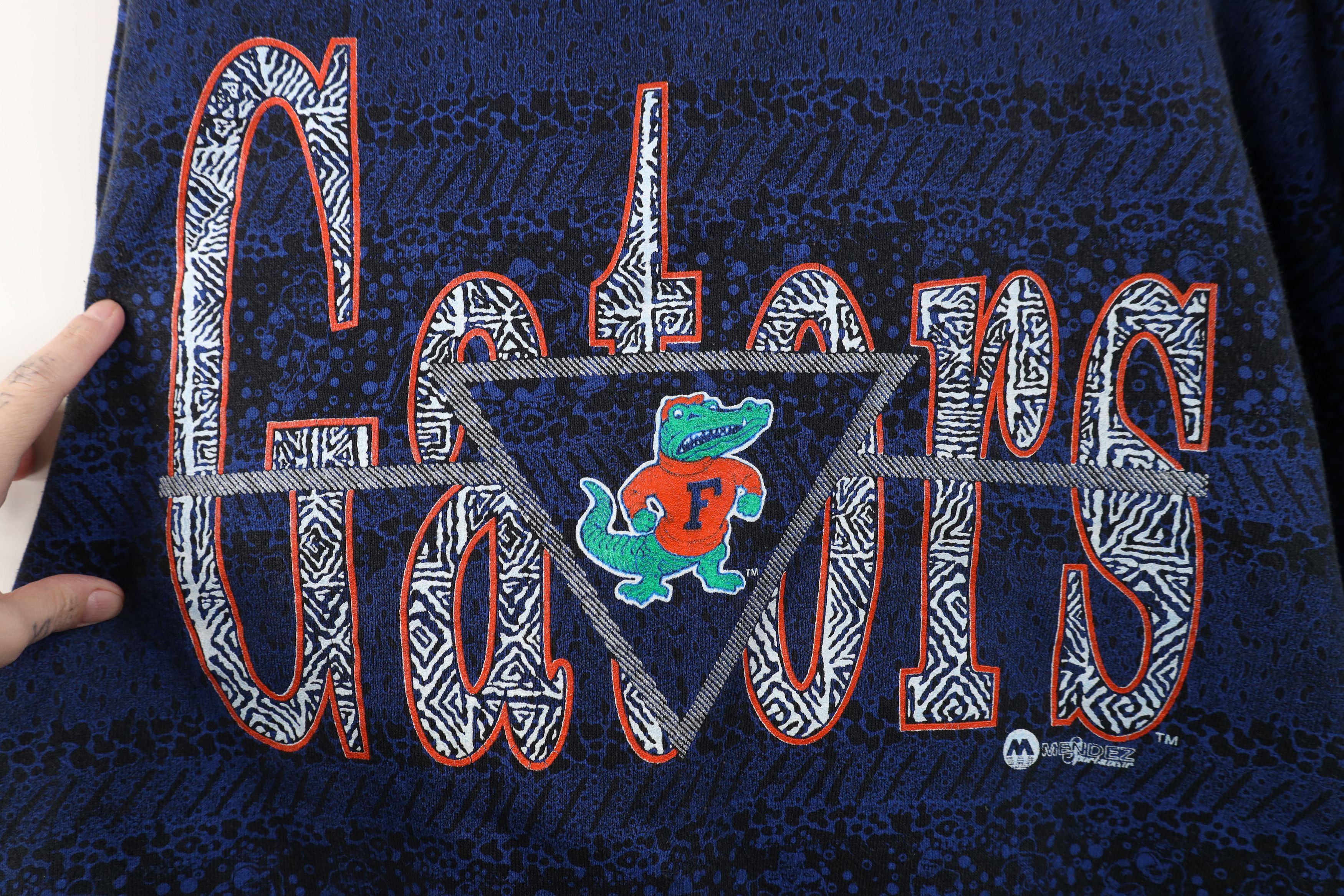 Vintage Vintage 90s University of Florida Football Print Sweatshirt Size US L / EU 52-54 / 3 - 4 Thumbnail