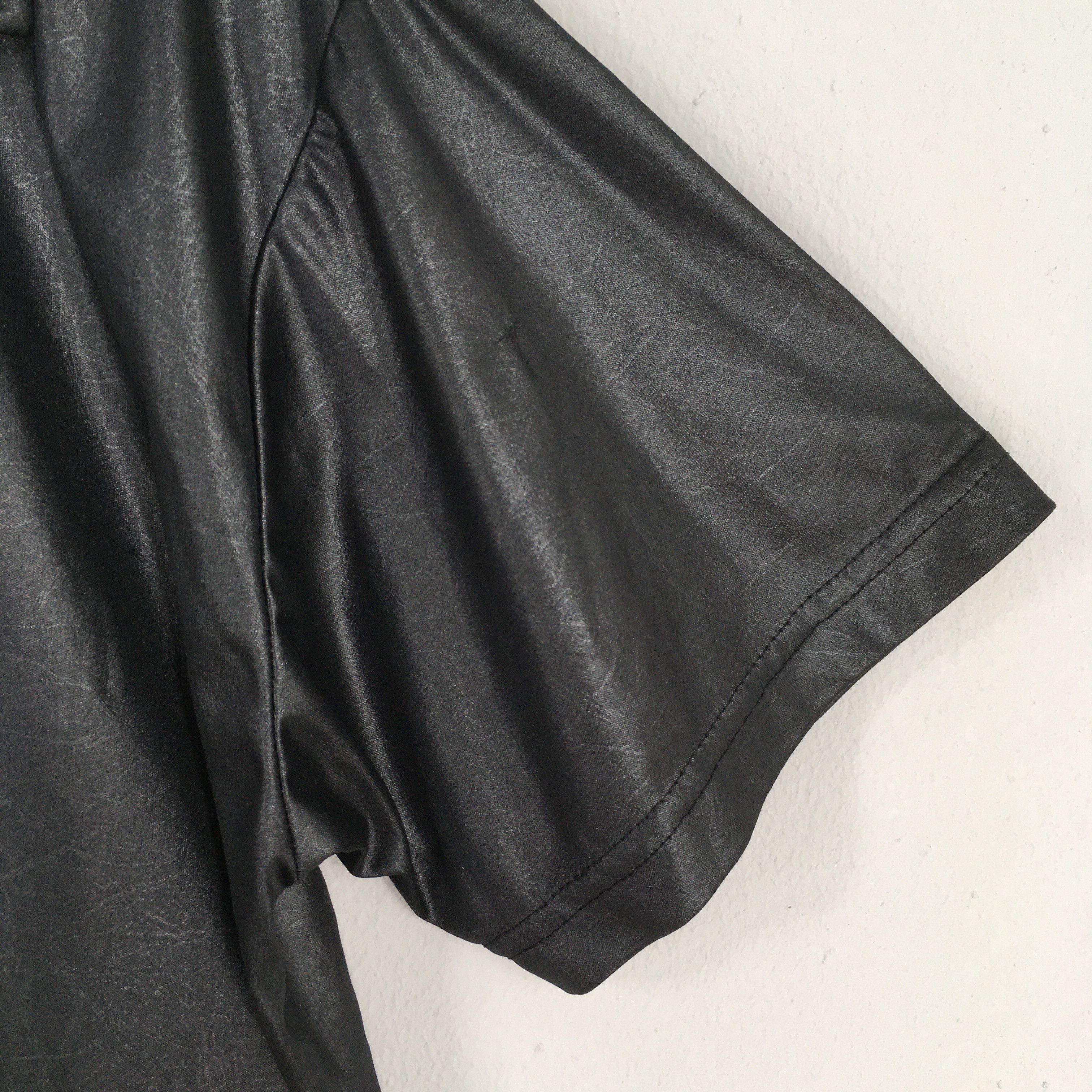 Vintage Vintage 70s Fenix Black Plain Polyester Shirt Medium Size US M / EU 48-50 / 2 - 4 Thumbnail