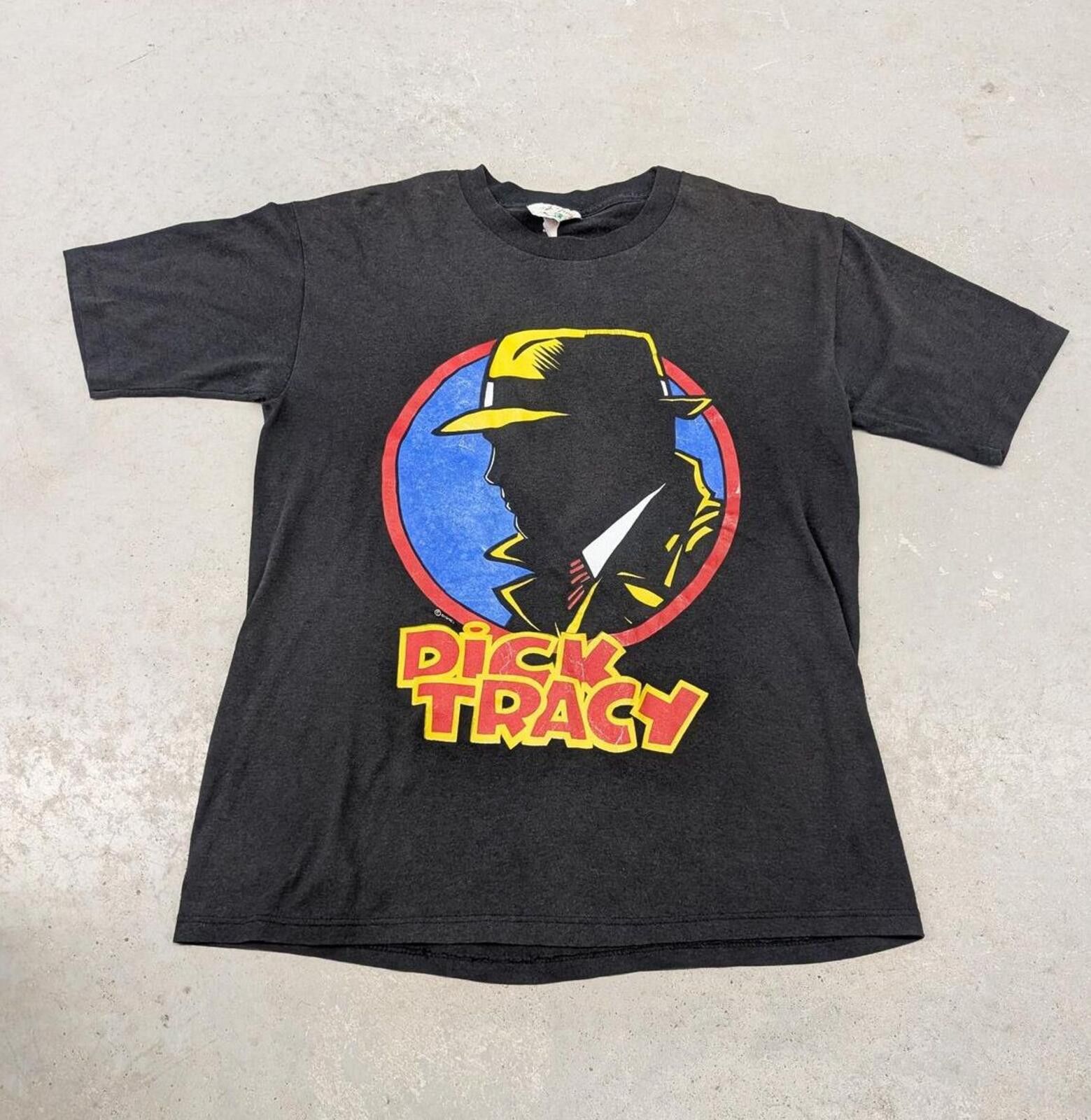 Vintage Vintage 80s Dick Tracy TV Show Promo T-shirt Size US L / EU 52-54 / 3 - 1 Thumbnail