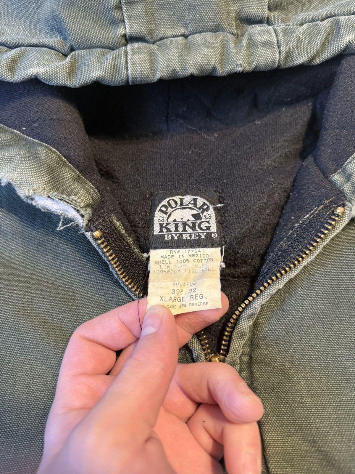 Carhartt Vintage 90s Polar King Carhartt Style Green Faded Jacket Size US XL / EU 56 / 4 - 3 Thumbnail