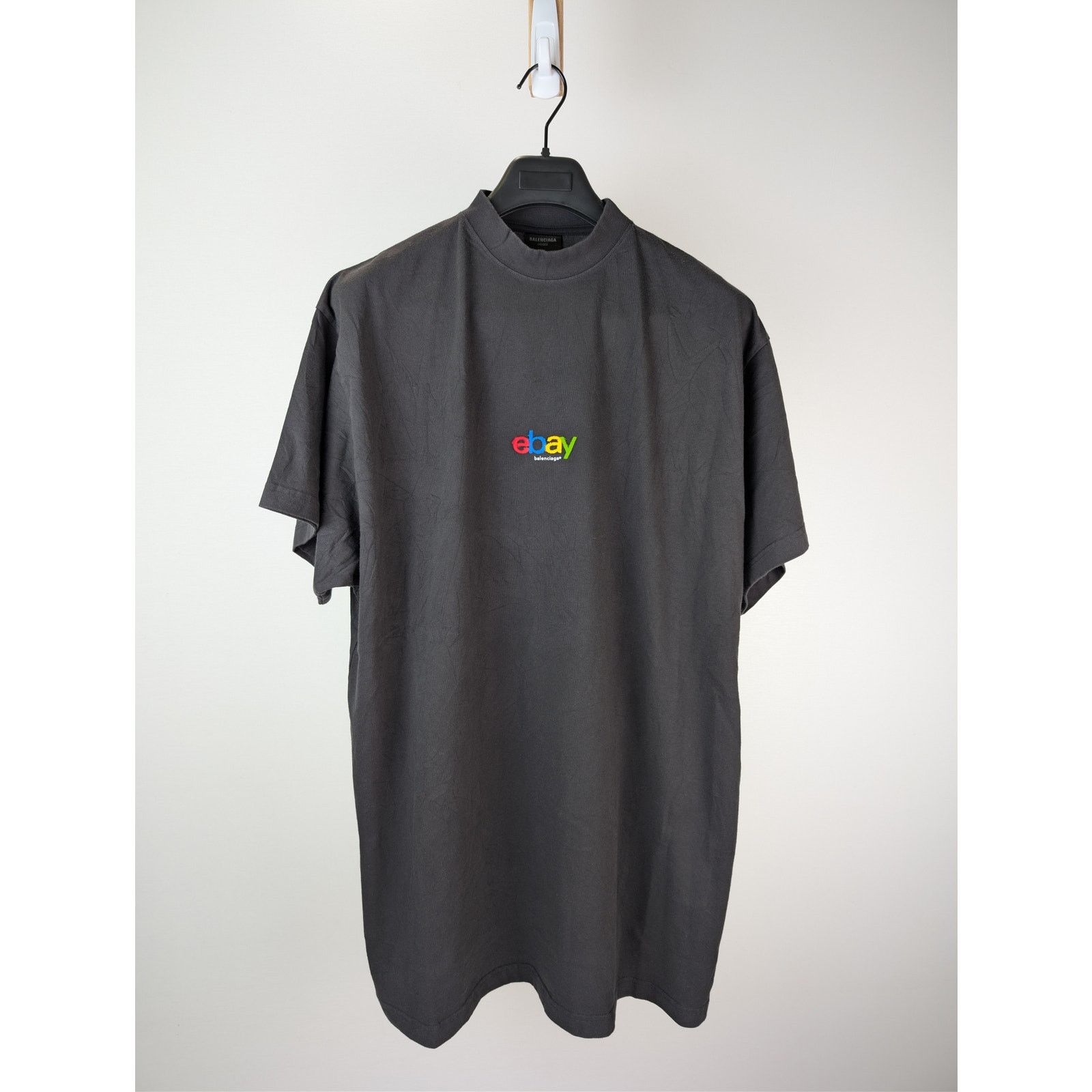 Balenciaga × eBay o1rshd1 Ebay Oversized T-Shirt in Washed Black Size US M / EU 48-50 / 2 - 1 Thumbnail