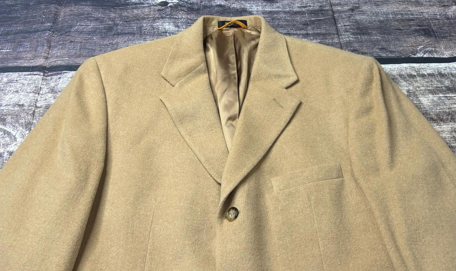 Joseph & Lyman Joseph & Lyman for Bloomingdales Blazer Jacket 44 Camel Hair Size 44R - 5 Thumbnail