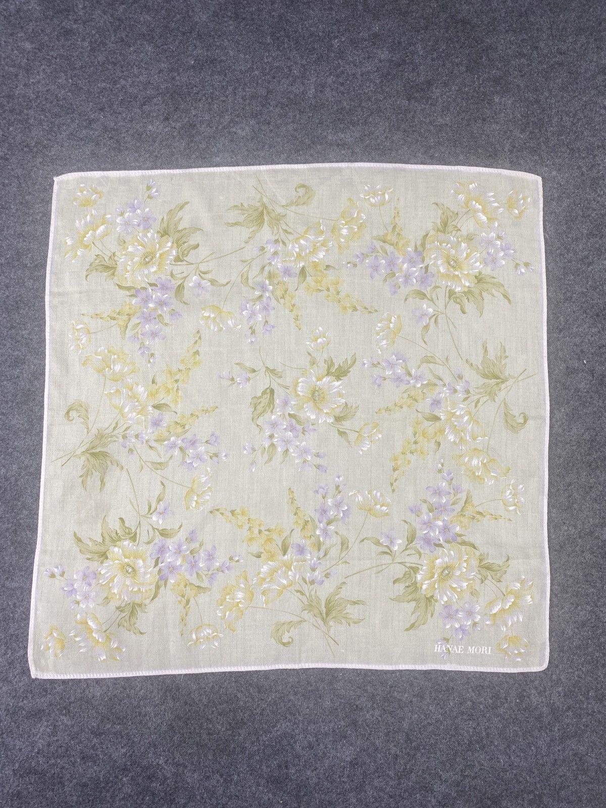 Hanae Mori × Vintage Hanae Mori Handkerchief / Bandana / Neckerchief-B040 Size ONE SIZE - 3 Thumbnail