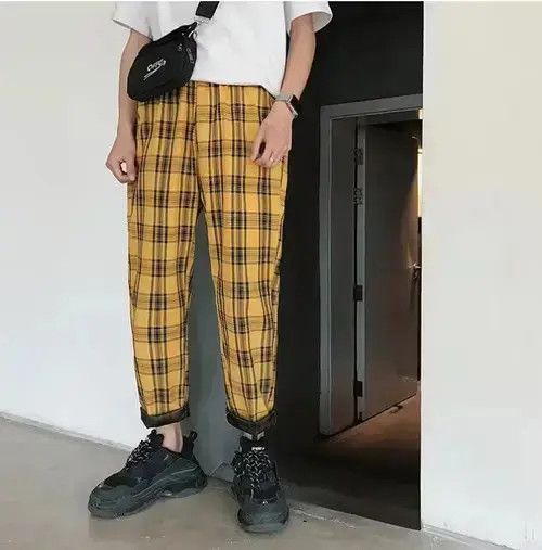 VIBE Youth Streetwear Plaid Pants Men Joggers Size US 33 - 4 Thumbnail