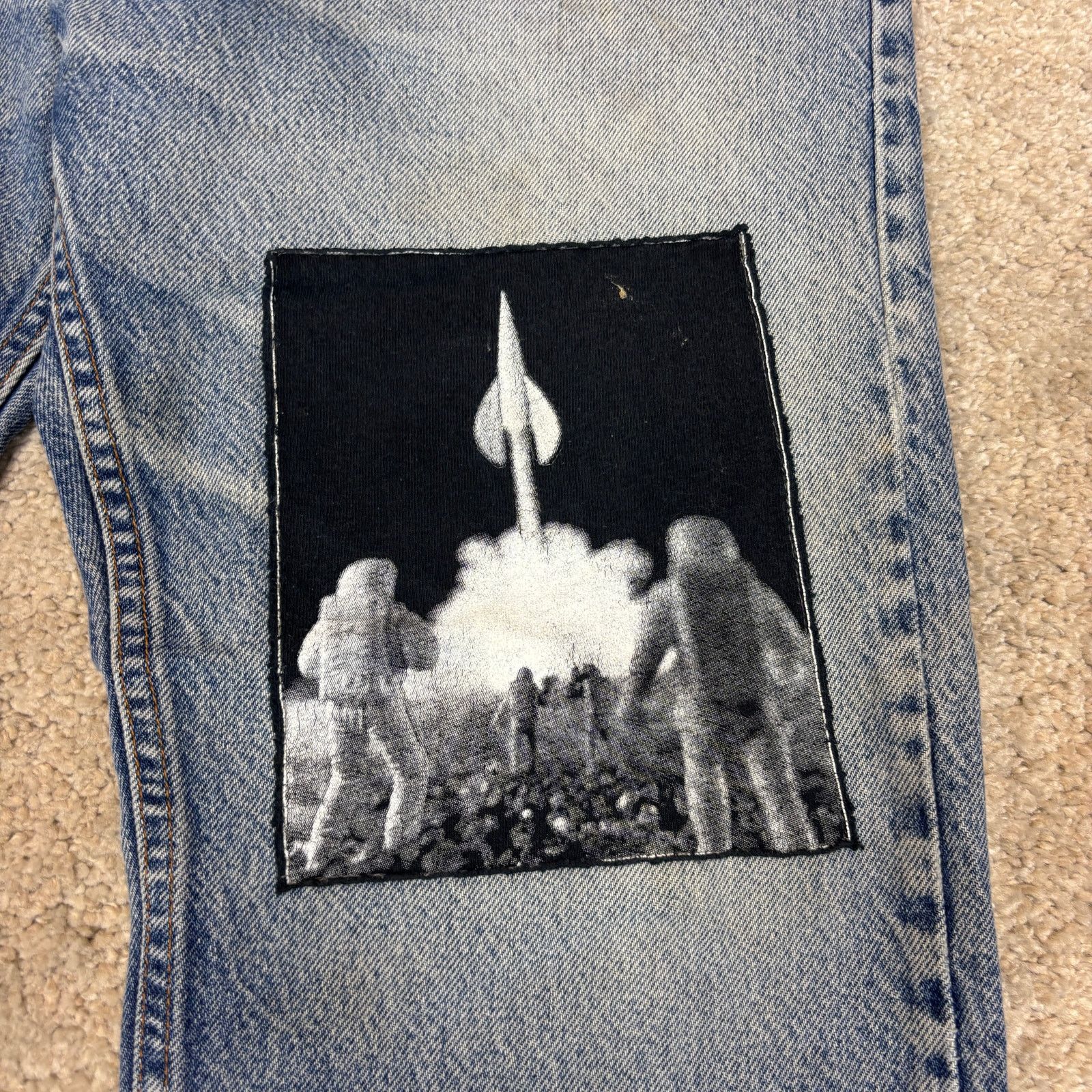 Levi's × Vintage Vintage 90s Levi's 505 Regular Fit Straight Leg Jeans 36x30 Size US 36 / EU 52 - 3 Thumbnail