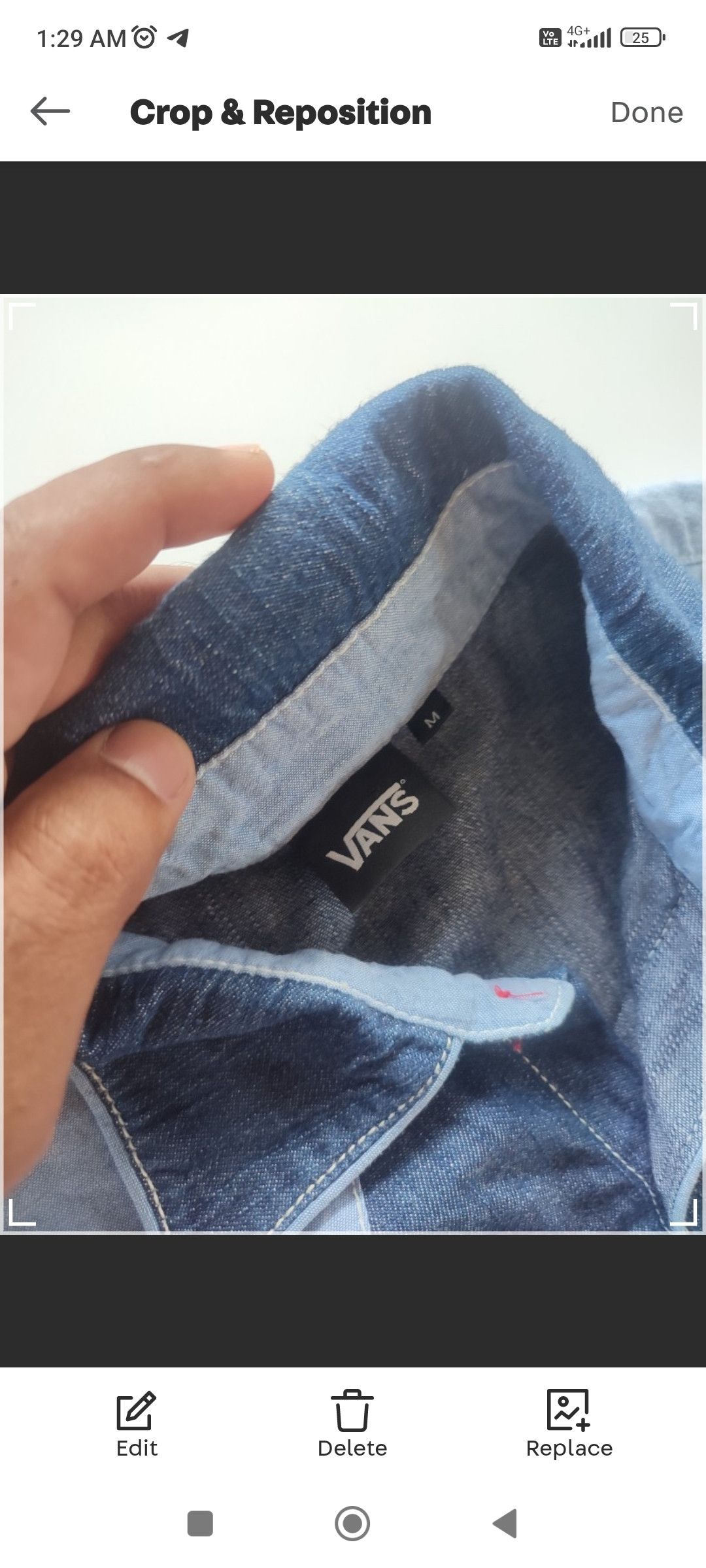 Vans VANS LONGSLEEVE DENIM SHIRT Size US M / EU 48-50 / 2 - 3 Thumbnail