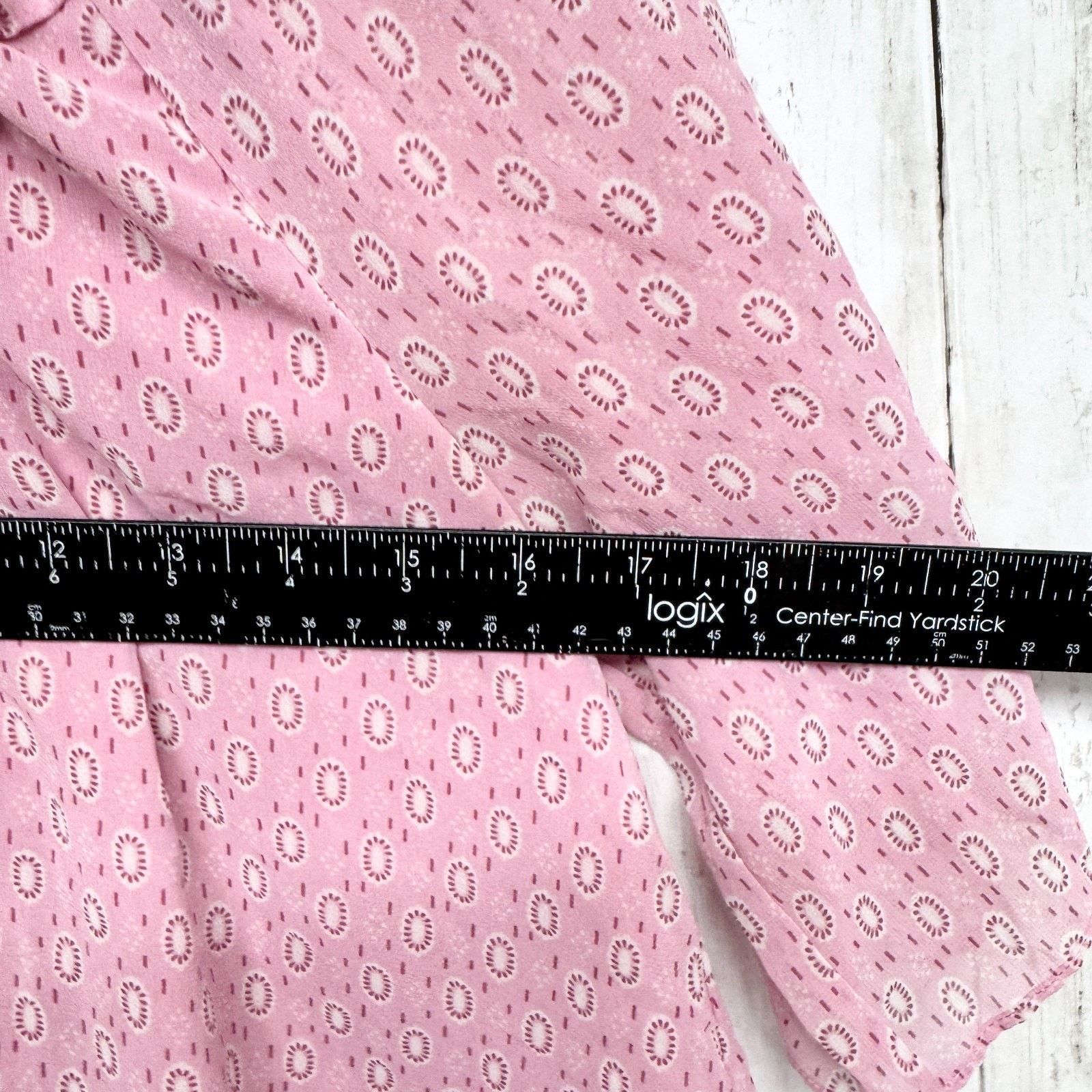 Rebecca Minkoff Rebecca Minkoff Shirt Small Ruffle Mock Neck Smocked Blouse Size S / US 4 / IT 40 - 4 Thumbnail