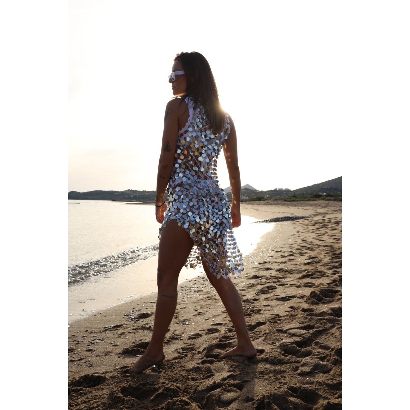 MILLY Milly Cabana sequin crochet midi dress cover up size P/S Size S / US 4 / IT 40 - 15 Thumbnail