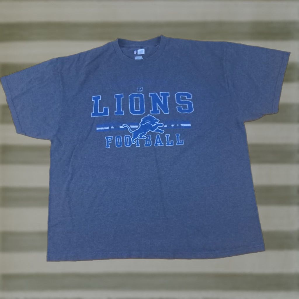 NFL NFL Detroit Lions Football T-Shirt 2XL Black Unisex Adults Night Train Football Theme Mens/Womens? Size US XXL / EU 58 / 5 - 1 Thumbnail