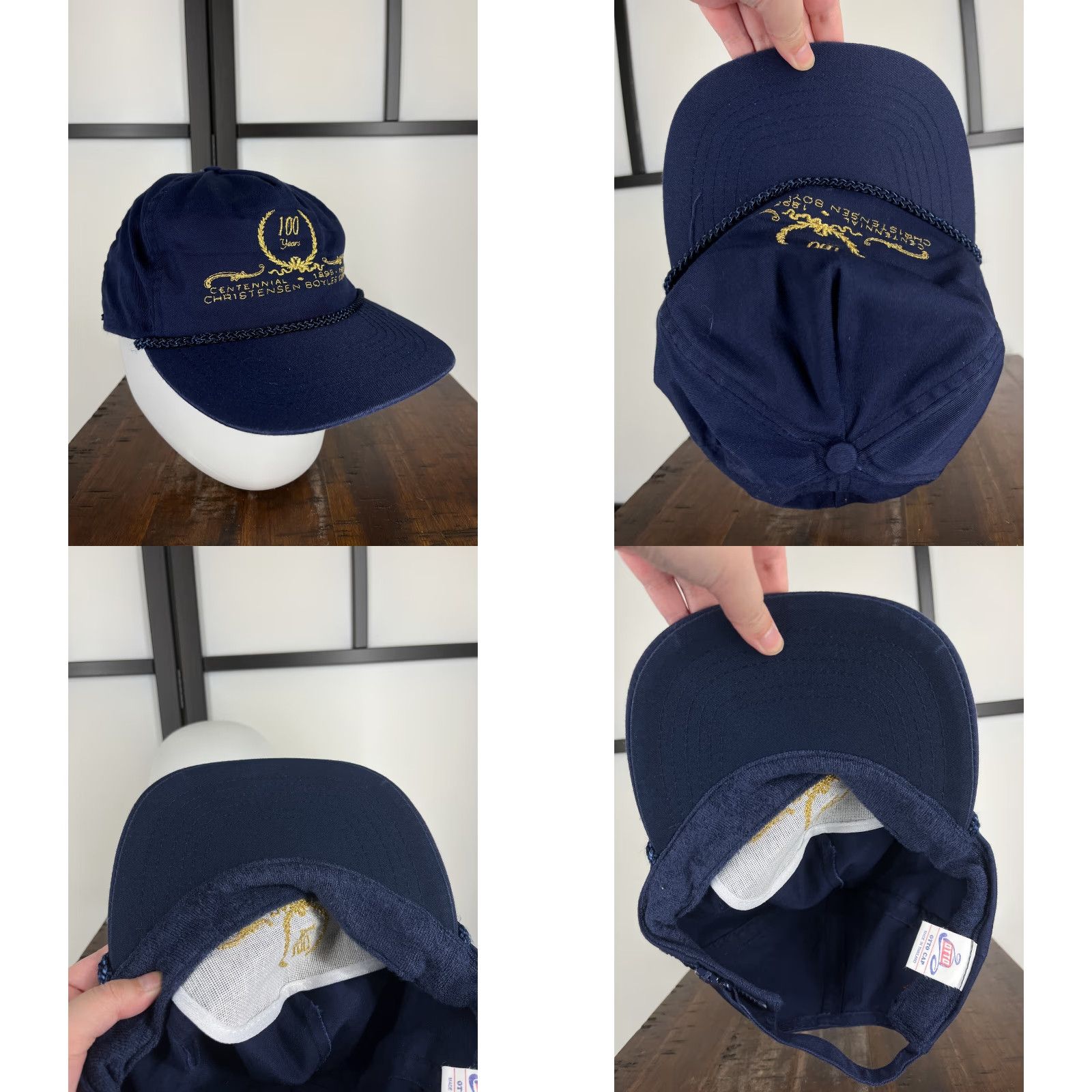 Vintage VINTAGE Christensen Boyles Hat Cap Strap Back Adult Blue Drill Service 100 Years Size ONE SIZE - 8 Thumbnail