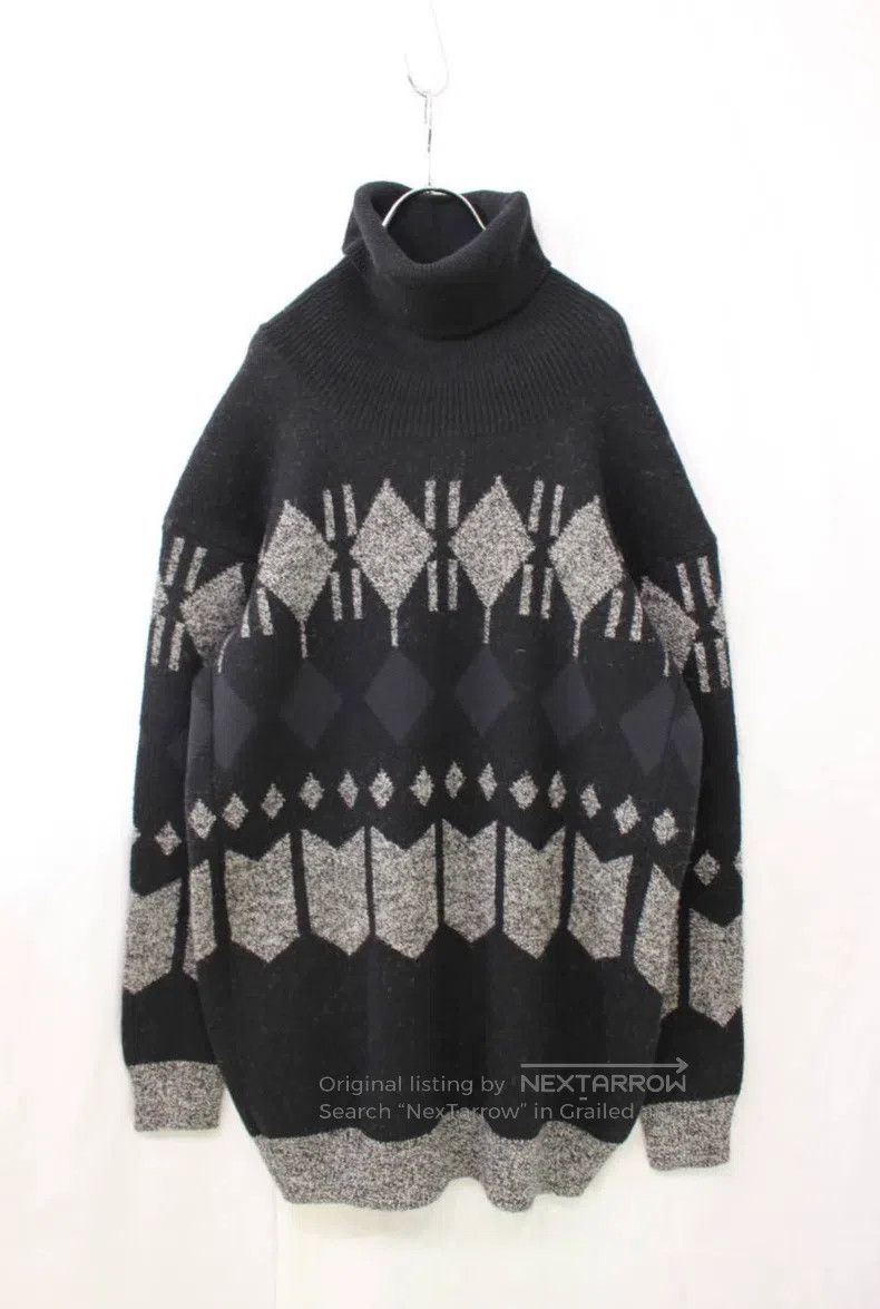 Junya Watanabe Junya Watanabe High-Neck Wool Sweater Size US M / EU 48-50 / 2 - 2 Thumbnail