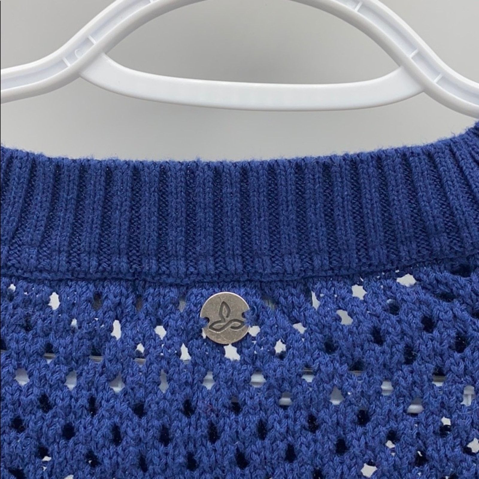 Prana Prana kikamo sweater blue open knit transitional size M Size M / US 6-8 / IT 42-44 - 4 Thumbnail