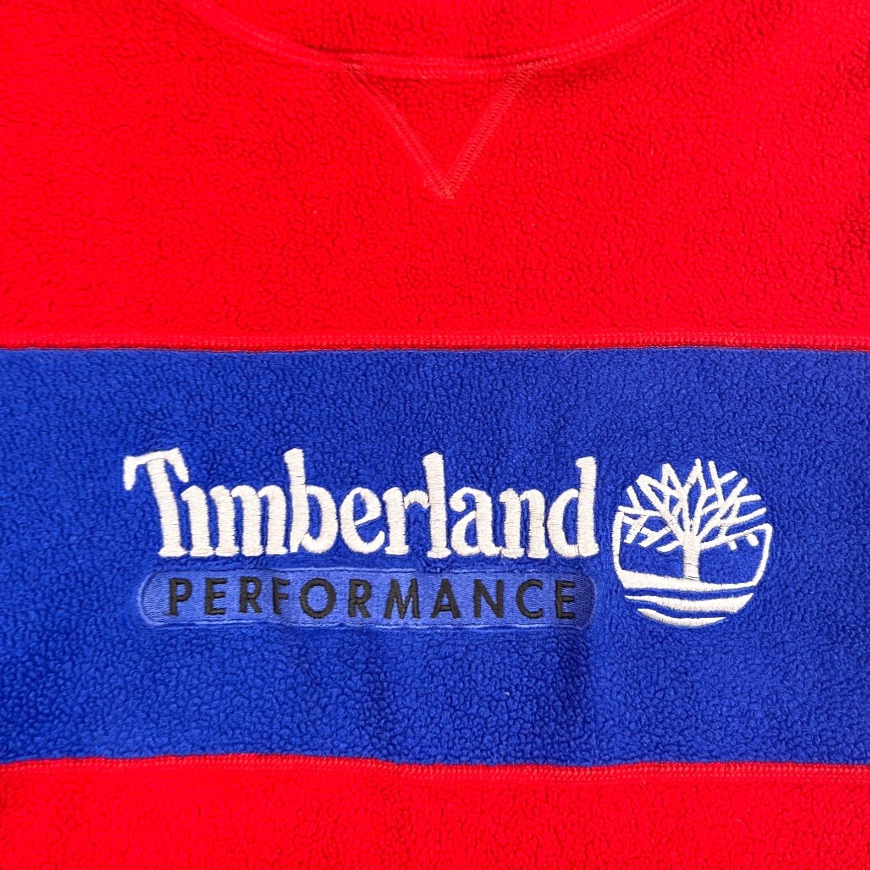 Timberland VINTAGE Timberland Fleece Sweater Mens M Red Crewneck 90s Outdoor Retro Size US M / EU 48-50 / 2 - 2 Thumbnail